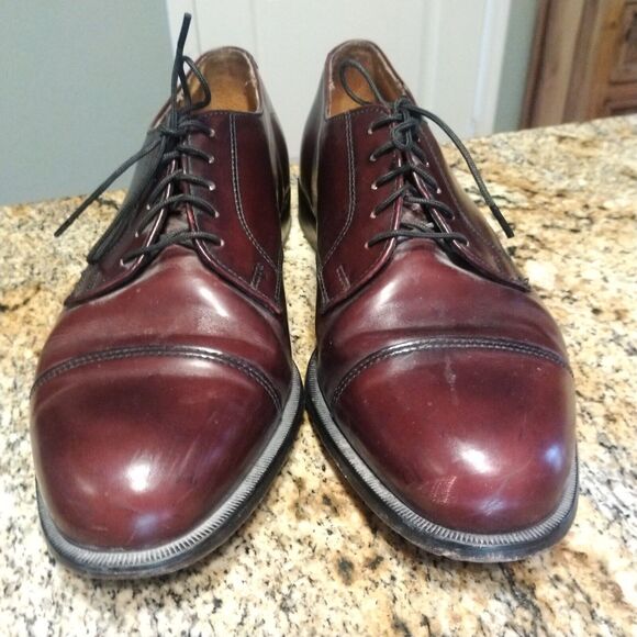 Cole Haan Memory Flex Comfort Burgundy Leather Lace Up Derby Dress Shoe Sz 9.5 - Picture 8 of 13